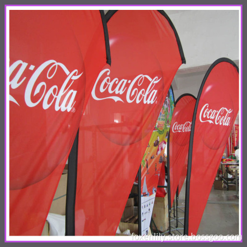 Promotional Feather Flag with Polyester Fabric for Indoor Outdoor Application